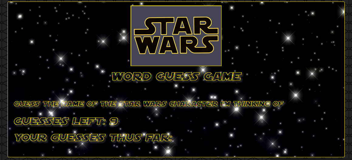 Star Wars guessing game